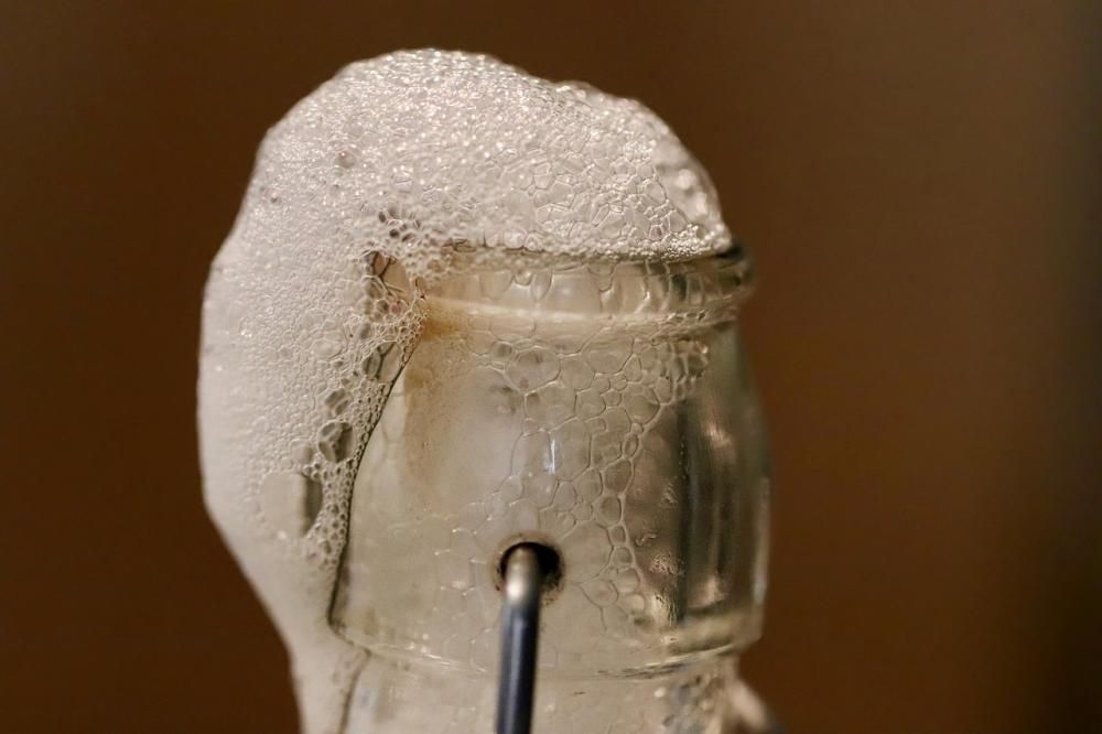 kombucha bąbelki z butelki z powodu fermentacji