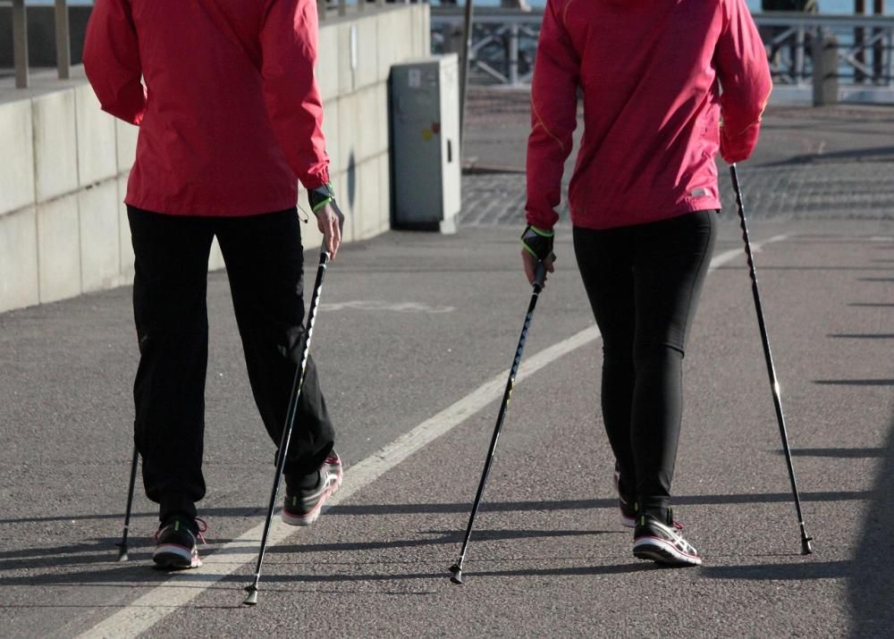 Nordic Walking dwóch osób
