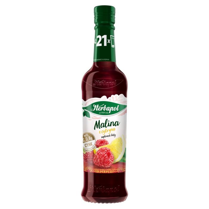 Malina z cytryna, suplement diety, syrop, 420 ml