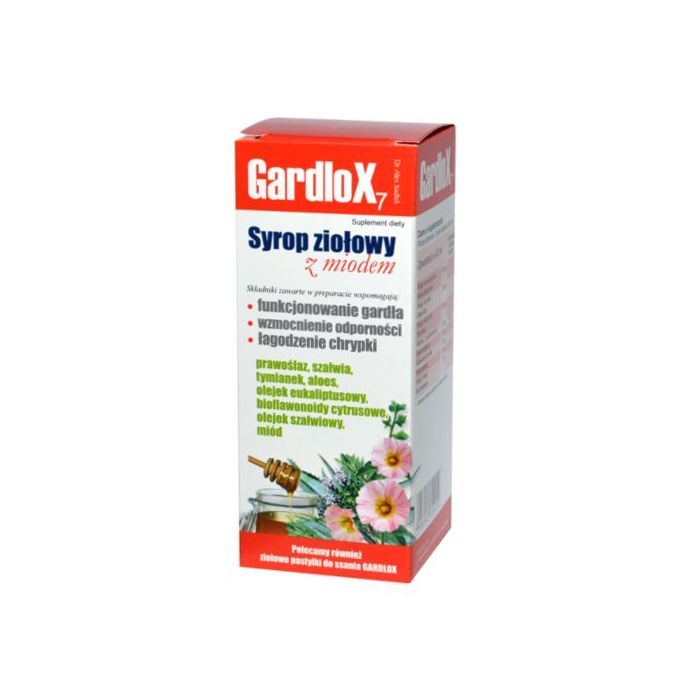 Gardlox 7, syrop ziołowy z miodem, 120 ml