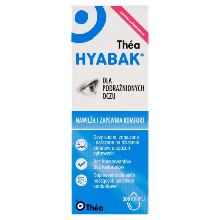 Hyabak 0,15%, krople do oczu i soczewek kontaktowych, nawilżające, 10 ml