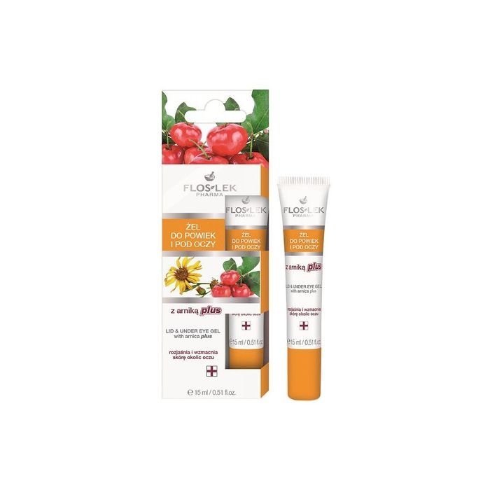 Flos-Lek Pharma, żel do powiek i pod oczy z arniką plus, 15 ml