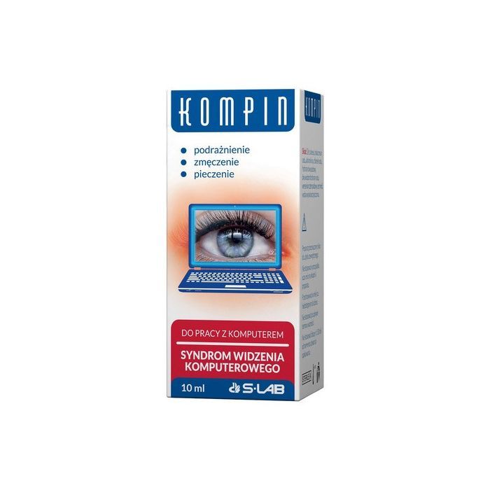 Kompin, krople do oczu, do pracy z komputerem, 10 ml