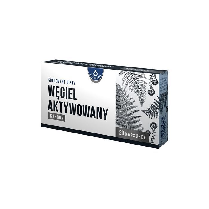 Węgiel aktywowany carbon, kapsułki, 20 szt.