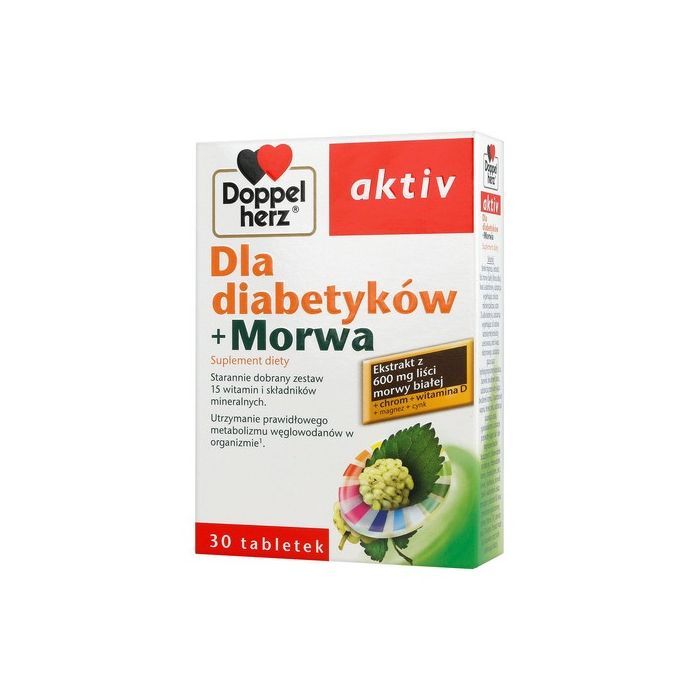 Doppelherz aktiv dla diabetyków+Morwa, tabletki, 30 szt.