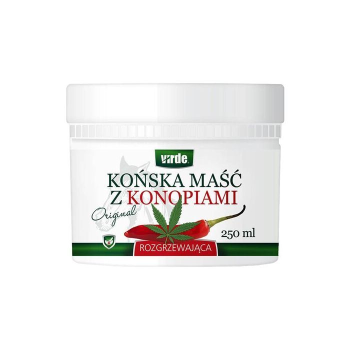 Virde, końska maść rozgrzewająca z konopiami, 250 ml