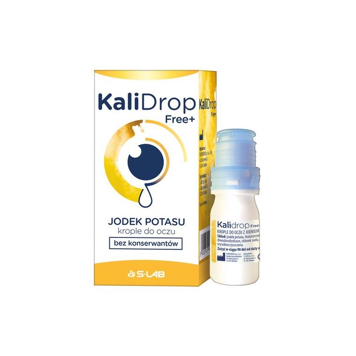 KaliDrop Free, krople do oczu z jodkiem potasu, bez konserwantów, 10 ml