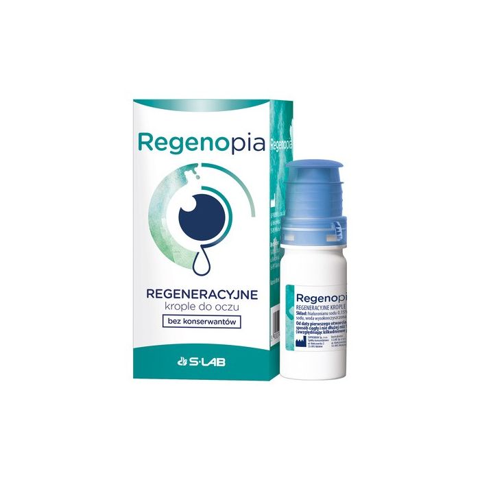 Regenopia, regenerujące krople do oczu, bez konserwantów, 10 ml
