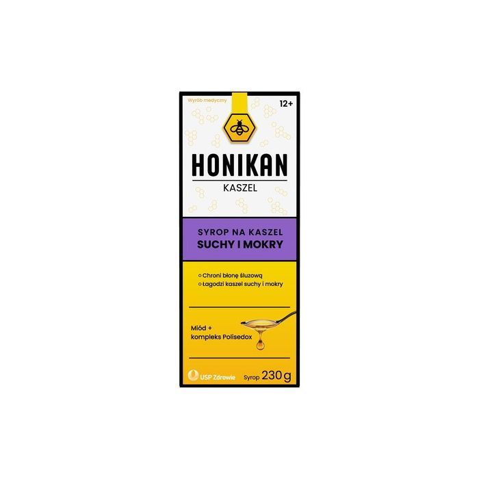 Honikan Kaszel, syrop na kaszel suchy i mokry, 230 g