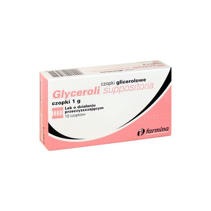 Czopki glicerolowe, 1 g, 10 szt. (Farmina)