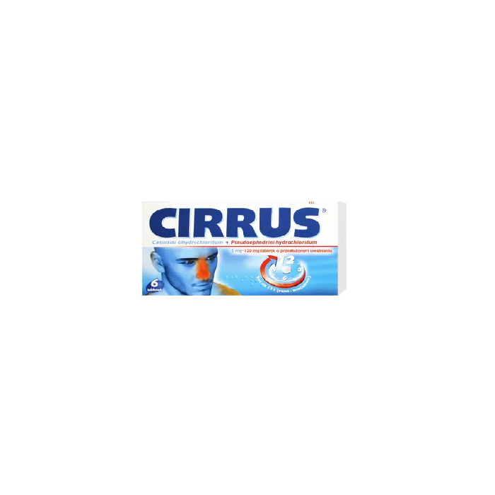 Cirrus Duo (Cirrus), 5 mg+120 mg, tabletki o przedłużonym uwalnianiu, 6 szt.