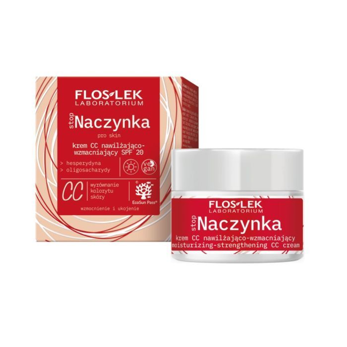 Flos-Lek Stop Naczyn, krem,CC,nawilz-wmacn.,SPF20,50ml
