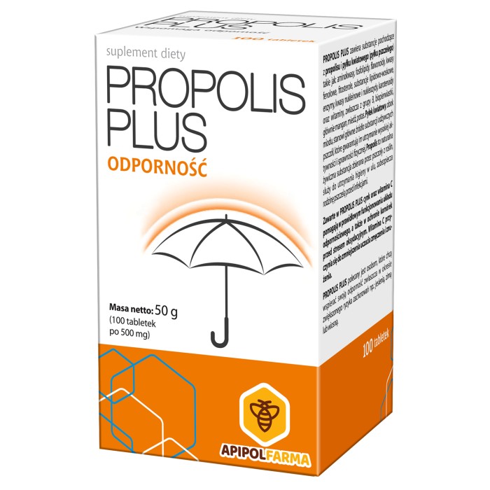 Propolis Plus, tabletki, bez cukru, 100 szt.