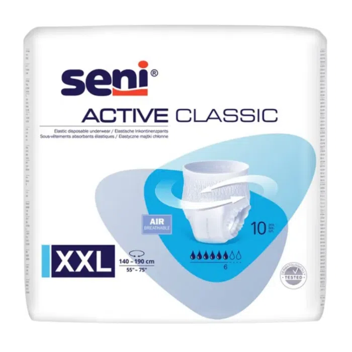 Seni Active Classic, majtki chłonne, extra extra large,10szt