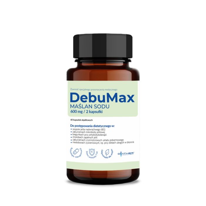 DebuMax Maślan Sodu 600 mg, kapsułki, 60 szt.