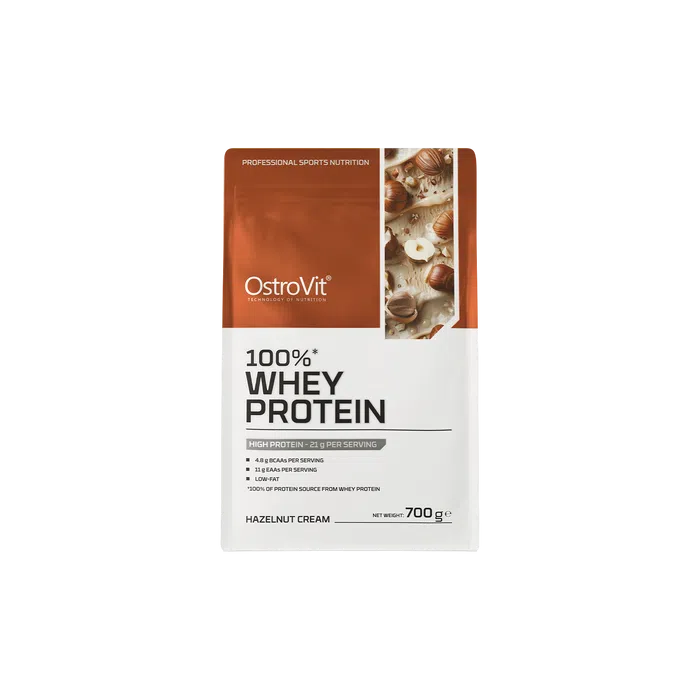 OstroVit 100% Whey Protein, proszek, krem z orzechów laskowych, 700 g