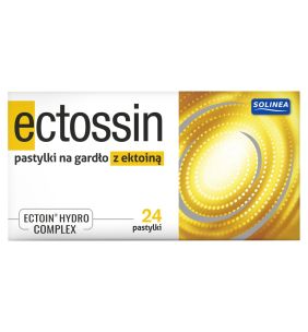 Ectossin, pastyl. na gardlo z ektoina, 24 szt.
