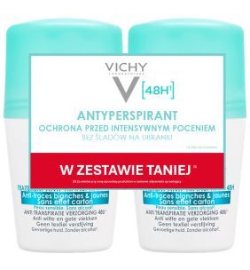 Vichy, deo antyperspirant w kulce przeciw śladom, 50 ml x 2 