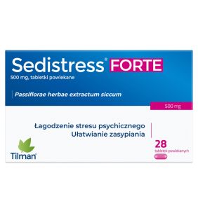Sedistress Forte, 500 mg, tabl.powl., 28 szt