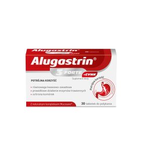 Alugastrin 3 Forte + Cynk, tabletki, 30 szt.