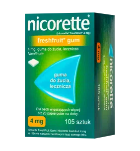 Nicorette FreshFruit Gum, 4 mg,(i.row),Delf,Grecja,105 szt