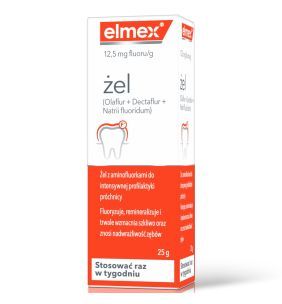Elmex, 12,5 mg fluoru/g, żel, 25 g