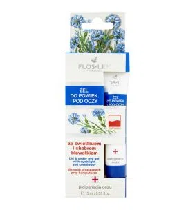 Flos-Lek Pharma, żel do powiek i pod oczy, ze świetlikiem i chabrem bławatkiem, 15 ml