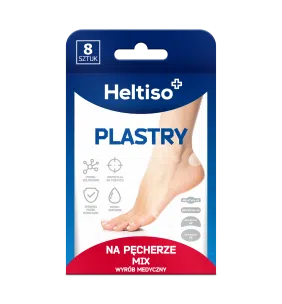 Heltiso plastry na pęcherze mix, 8 sztuk