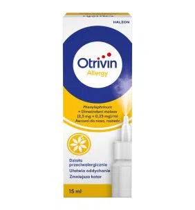 Otrivin Allergy, 2,5mg+0,25mg/ml, aerozol do nosa, 15 ml