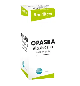 Opaska elastyczna, tkana, z zapinką, 5 m x 10 cm, 1 szt. (Paso)