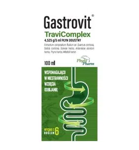 Gastrovit TraviComplex, 4,525 g/5 ml, płyn doustny, 100 ml