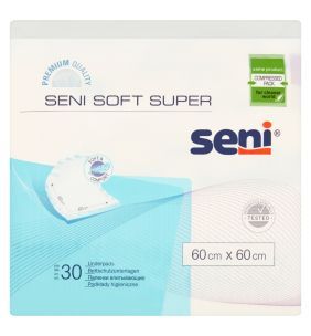 Seni Soft Super, podkłady higieniczne, 60 cm x 60 cm, 30 szt.