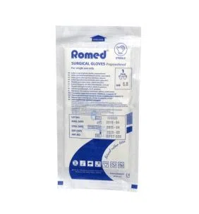 Rekawiczki chir.Romed,lat,jal,pudr,r.6,1para