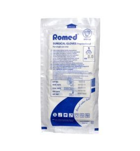 Rekawiczki chir.Romed,lat,jal,pudr,r.8,1para