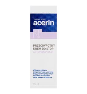 Acerin Perspirant, krem przeciwpotny do stóp, 75 ml