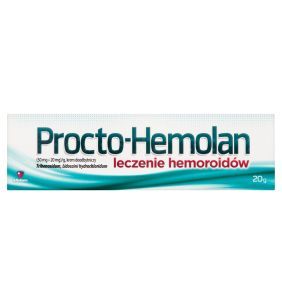 Procto-Hemolan, (50 mg+20 mg)/g, krem doodbytniczy, 20 g