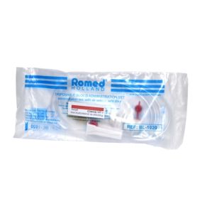 Przyrząd do przetaczania krwi, Romed, z igłą, 1 szt