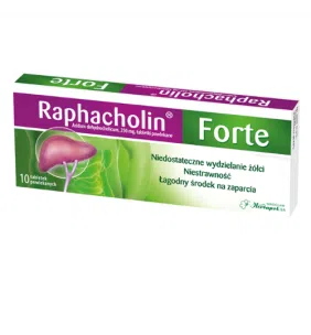 Raphacholin forte, 250 mg, tabletki powlekane, 10 szt.