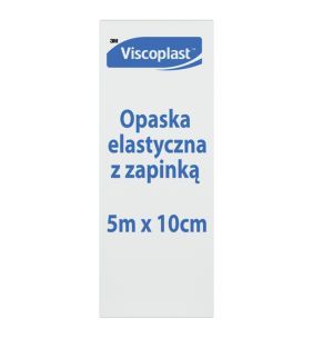 Viscoplast, opaska elastyczna z zapinką, 5 m x 10 cm, 1 szt.