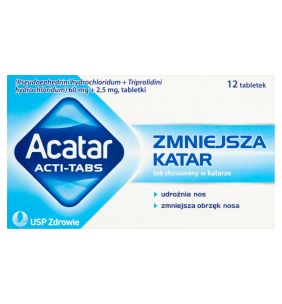 Acatar Acti Tabs, 60 mg + 2,5 mg, tabletki, 12 szt.