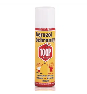 100P aerozol zapachowy, spray na komary, meszki i kleszcze, 75 ml