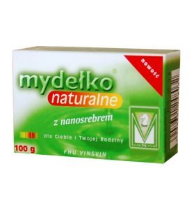VinSvin, mydełko naturalne z nanosrebrem, kostka, 100 g