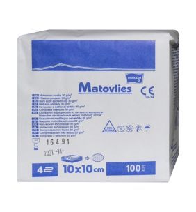 Kompr.wlokn.n/j.Matovlies,10x10, 4w, 30 g, 100 szt