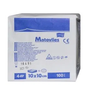 Kompr.wlokn.n/j.Matovlies,10x10, 4w, 30 g, 100 szt