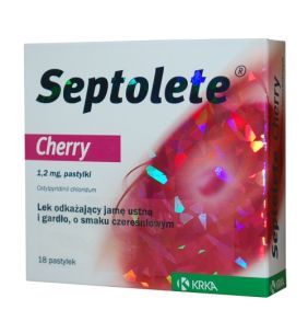 Septolete Junior, 1,2mg, pastyl., 18 szt,bl(2x9)