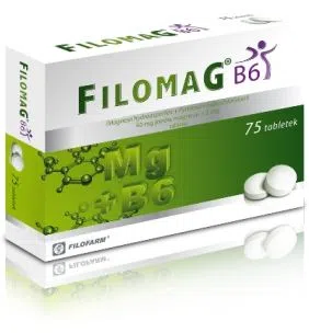 Filomag B6, 40 mg+ 5 mg, tabletki, 75 szt.