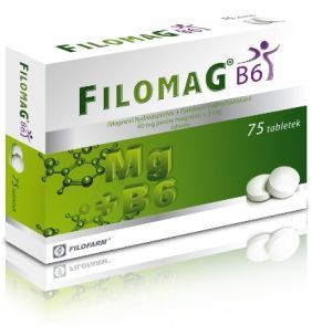 Filomag B6, 40 mg+ 5 mg, tabletki, 75 szt.