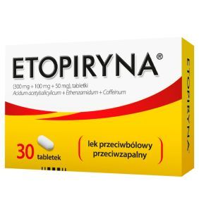 Etopiryna, tabletki od bólu głowy, 30 szt.