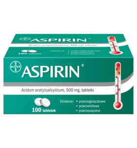 Aspirin, 500 mg, tabletki, 100 szt.