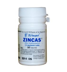 Zincas, 5,5 mg jonów cynku, tabletki, 50 szt.